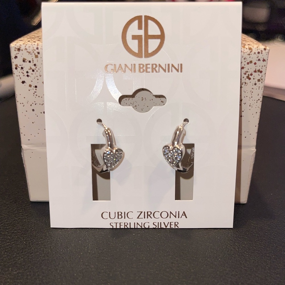 Giani Bernini Heart Hoop Earrings